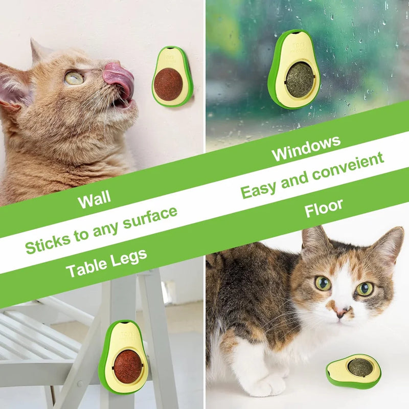 Abacate de Brinquedo para Gatos com Catnip