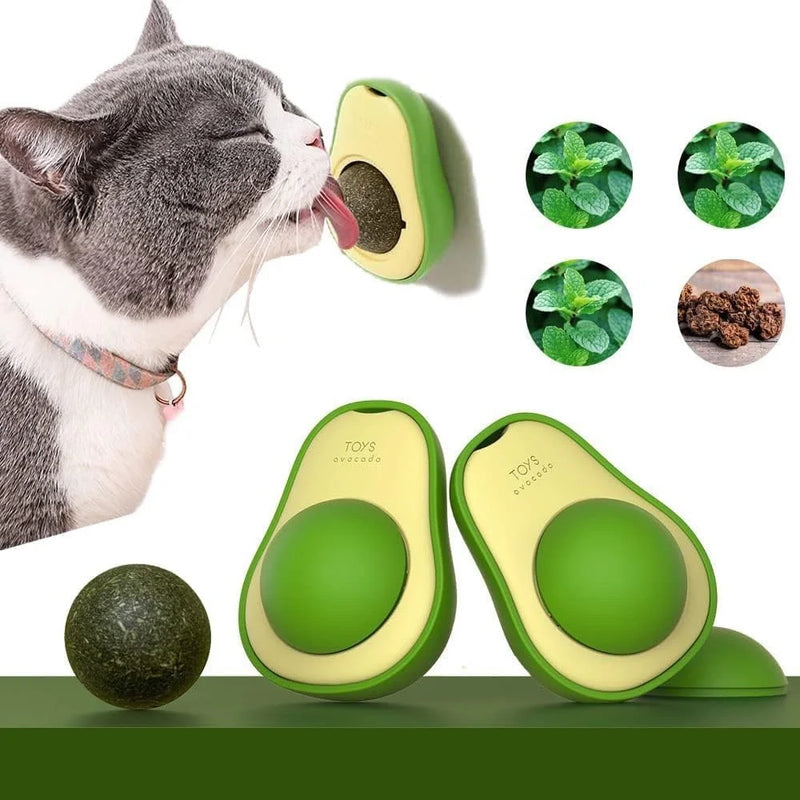 Abacate de Brinquedo para Gatos com Catnip